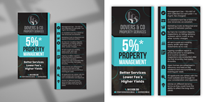 Diseño de Flyer por Impressive Designs para Dovers & Co Property Services | Diseño: #35574949
