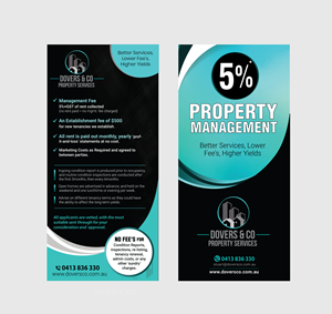 Diseño de Flyer por meet007 para Dovers & Co Property Services | Diseño: #35577196