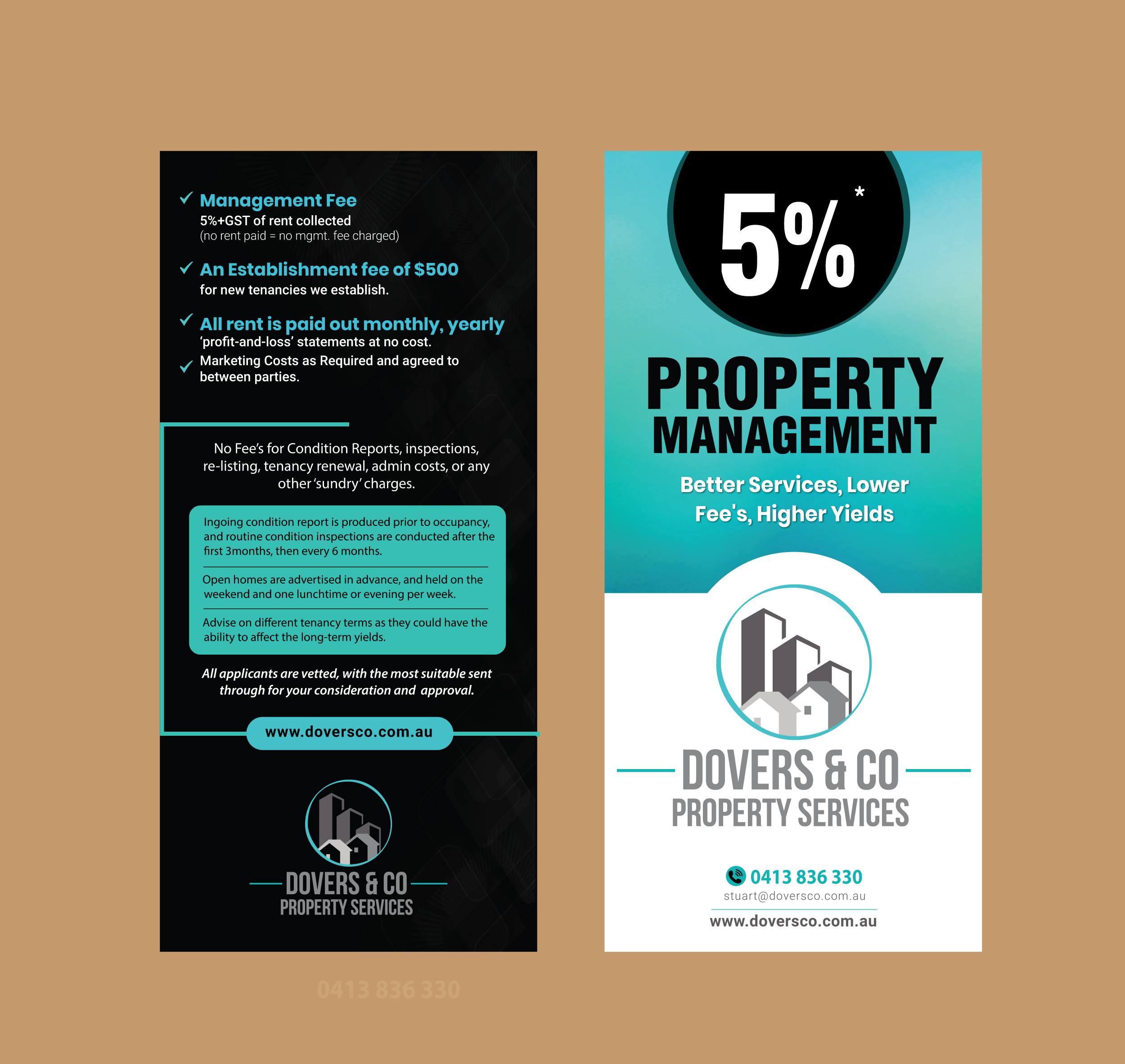 Flyer Design by meet007 for Dovers & Co Property Services | Design #35577318
