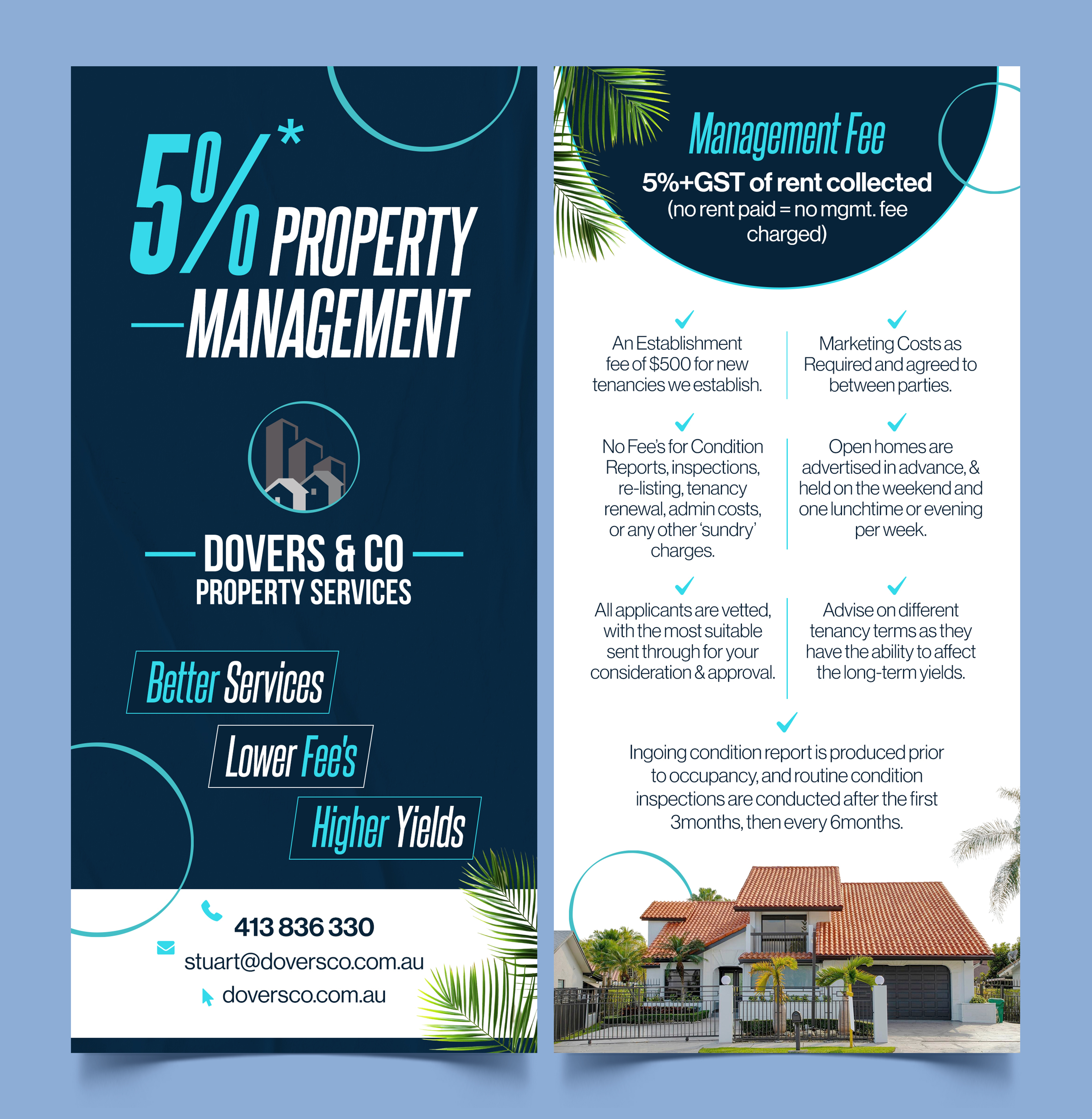 Flyer Design by Graphic Guy for Dovers & Co Property Services | Design #35577708
