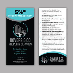 Diseño de Flyer por Bidita Saha para Dovers & Co Property Services | Diseño: #35577618