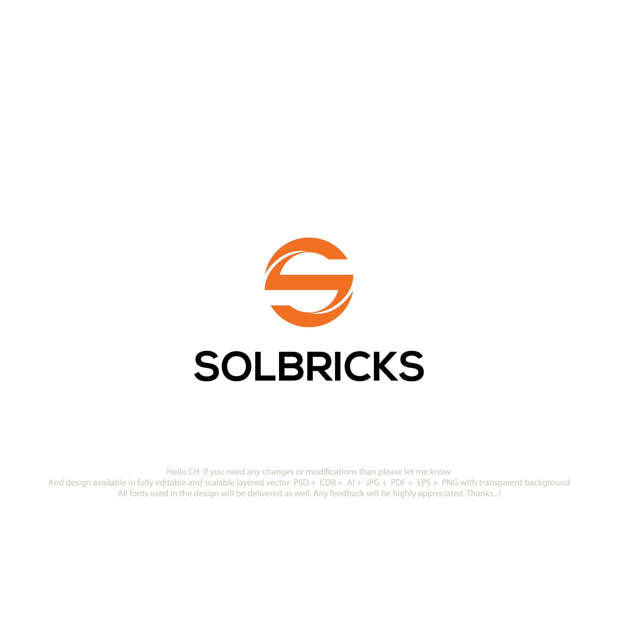 Logo Design by logofy2025 for Solbricks Sp. z o.o. VAT ID: PL5214116530 | Design #35638445