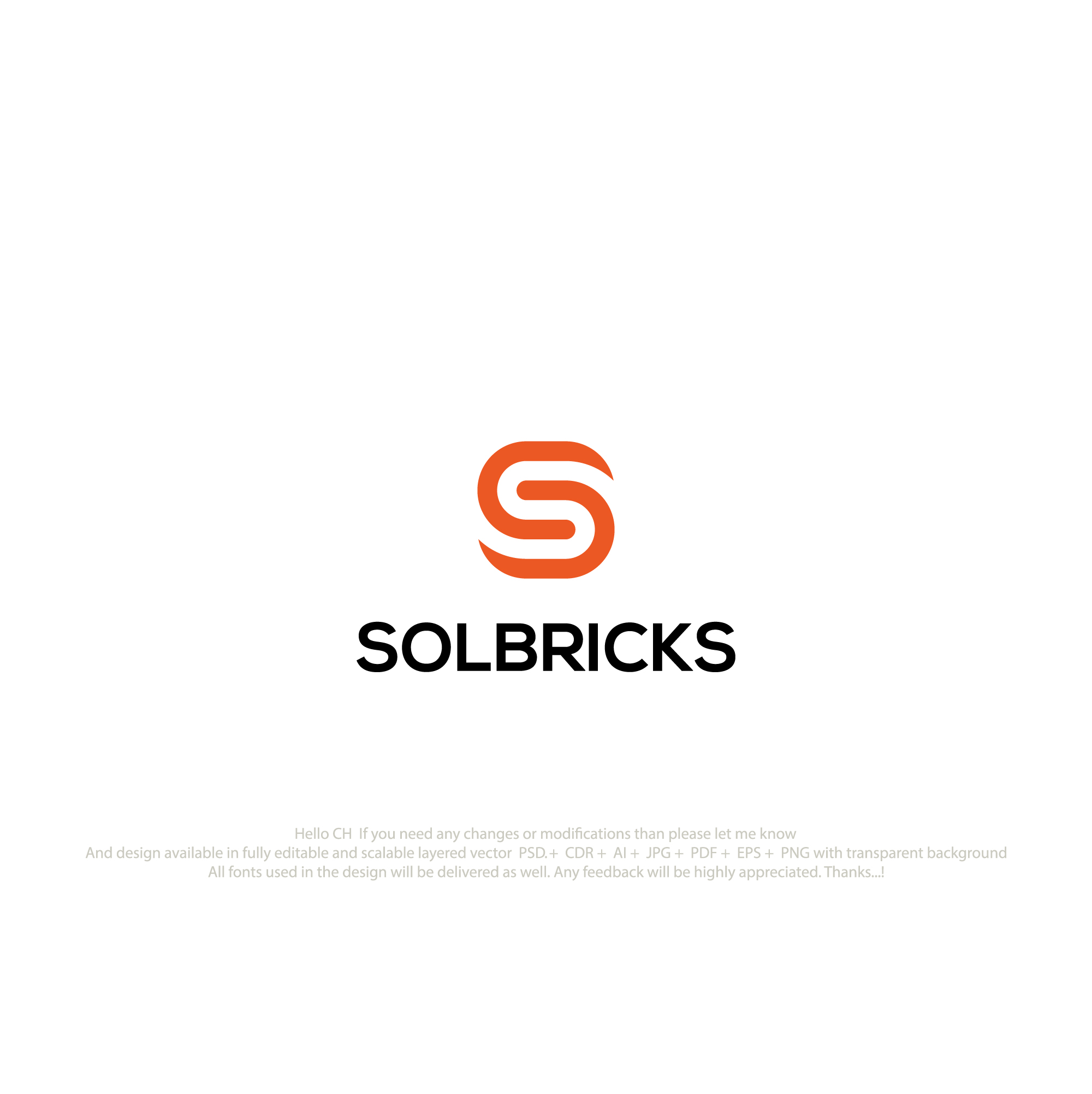 Logo Design by logofy2025 for Solbricks Sp. z o.o. VAT ID: PL5214116530 | Design #35638453