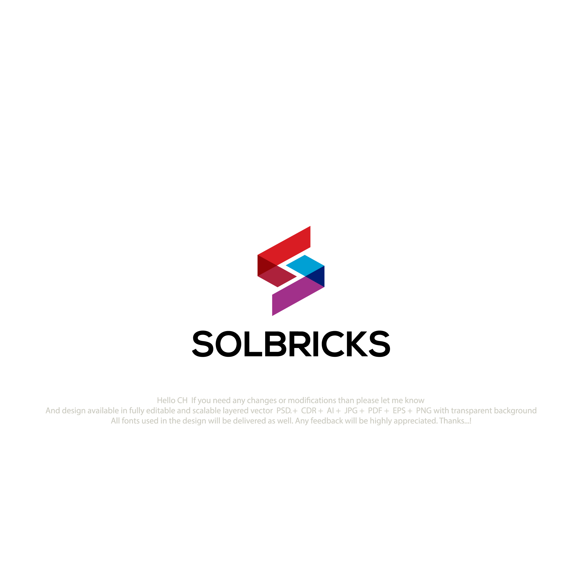 Logo Design by logofy2025 for Solbricks Sp. z o.o. VAT ID: PL5214116530 | Design #35645071