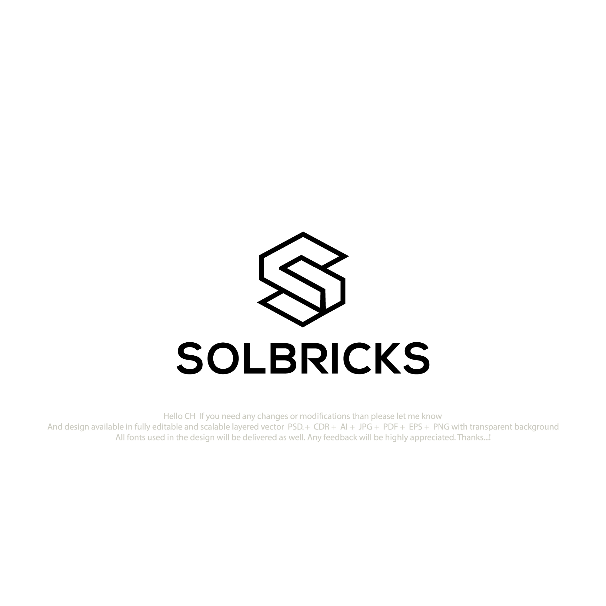 Logo Design by logofy2025 for Solbricks Sp. z o.o. VAT ID: PL5214116530 | Design #35645101