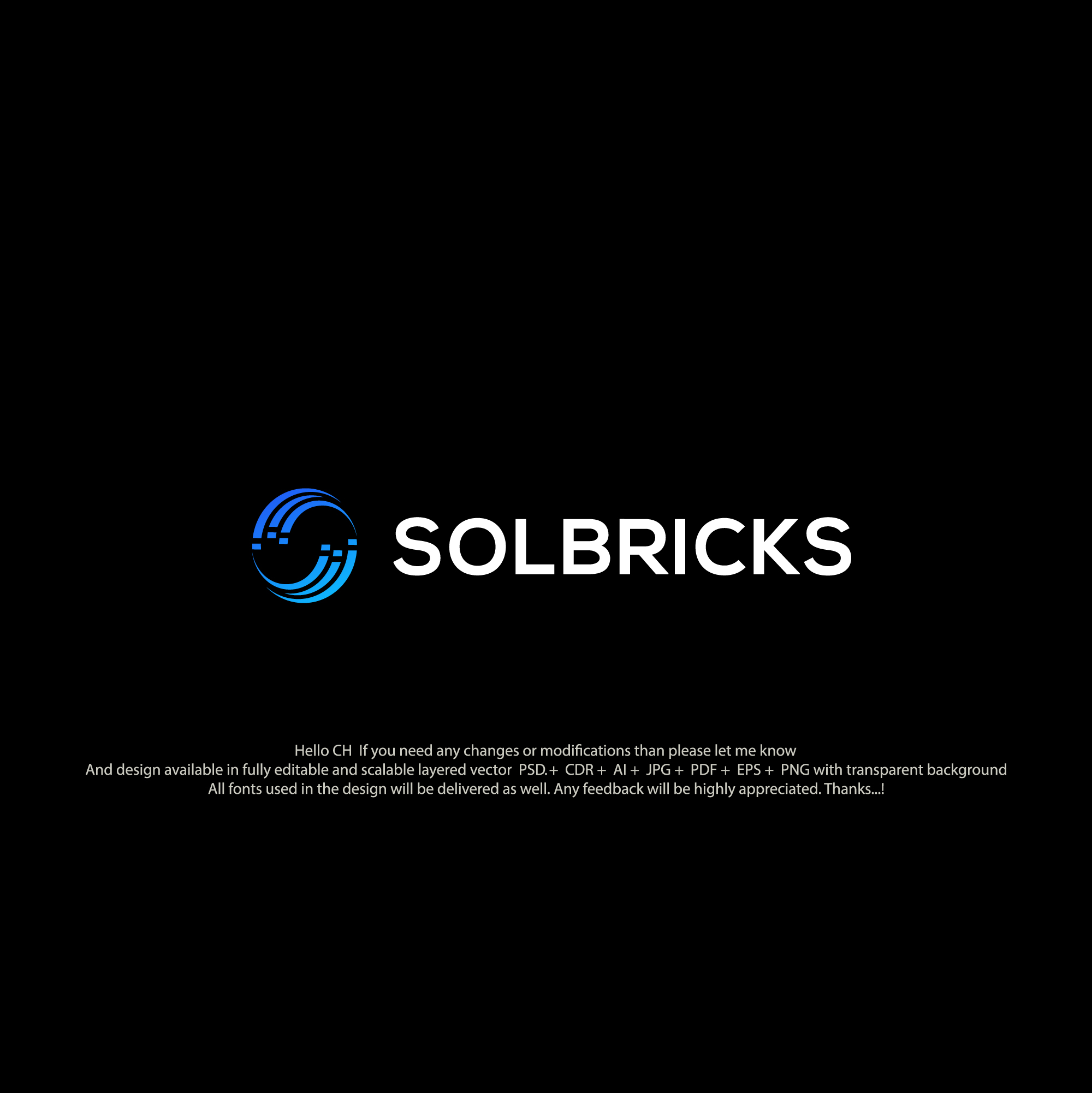 Logo Design by logofy2025 for Solbricks Sp. z o.o. VAT ID: PL5214116530 | Design #35645625