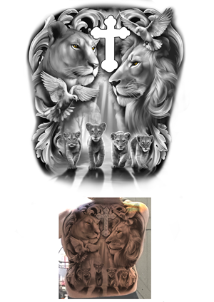 Tattoo Design by rafaelcame 2 for this project | Design: #35614161