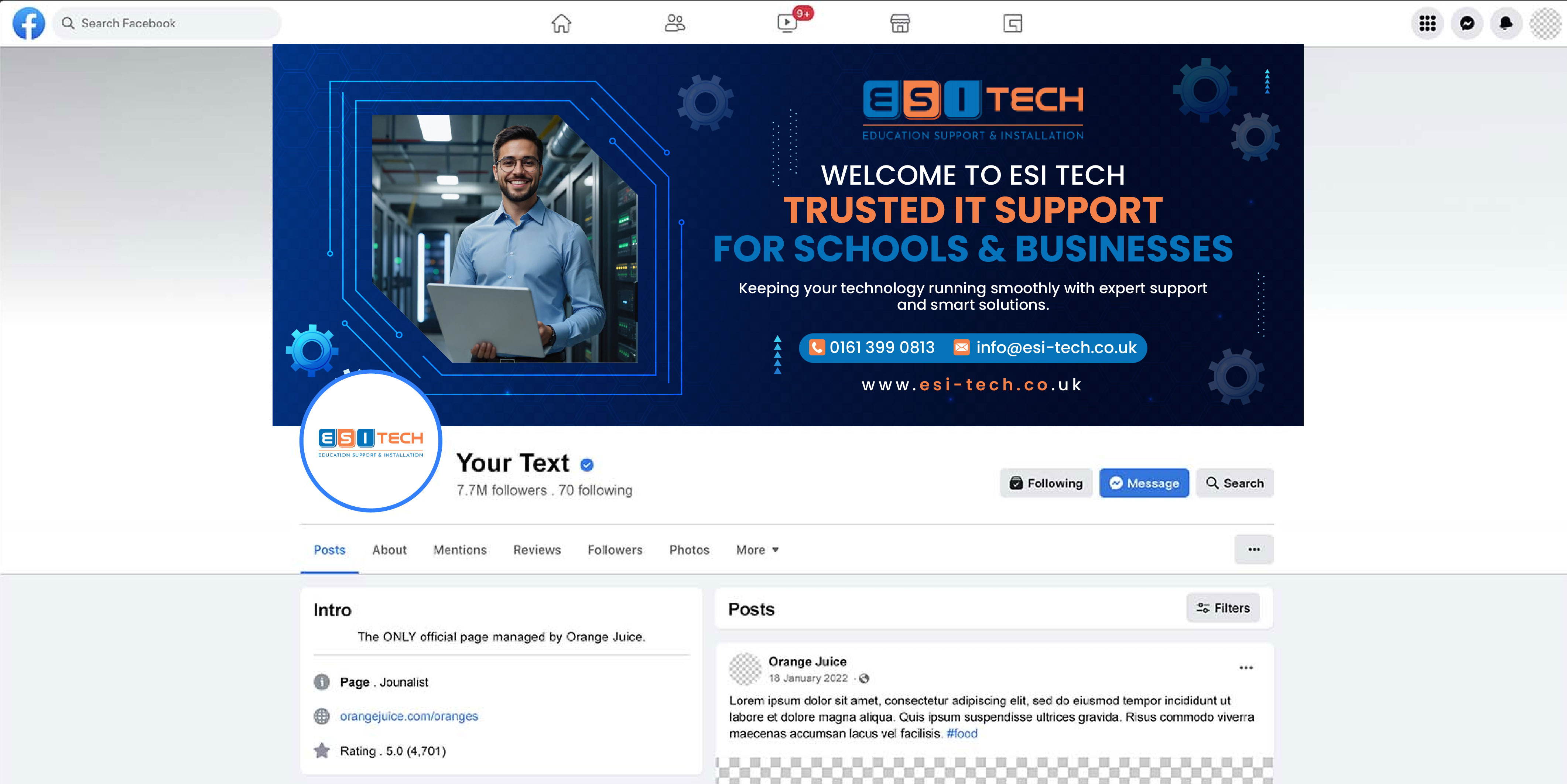 Facebook Design by artbitin for this project | Design #35590946