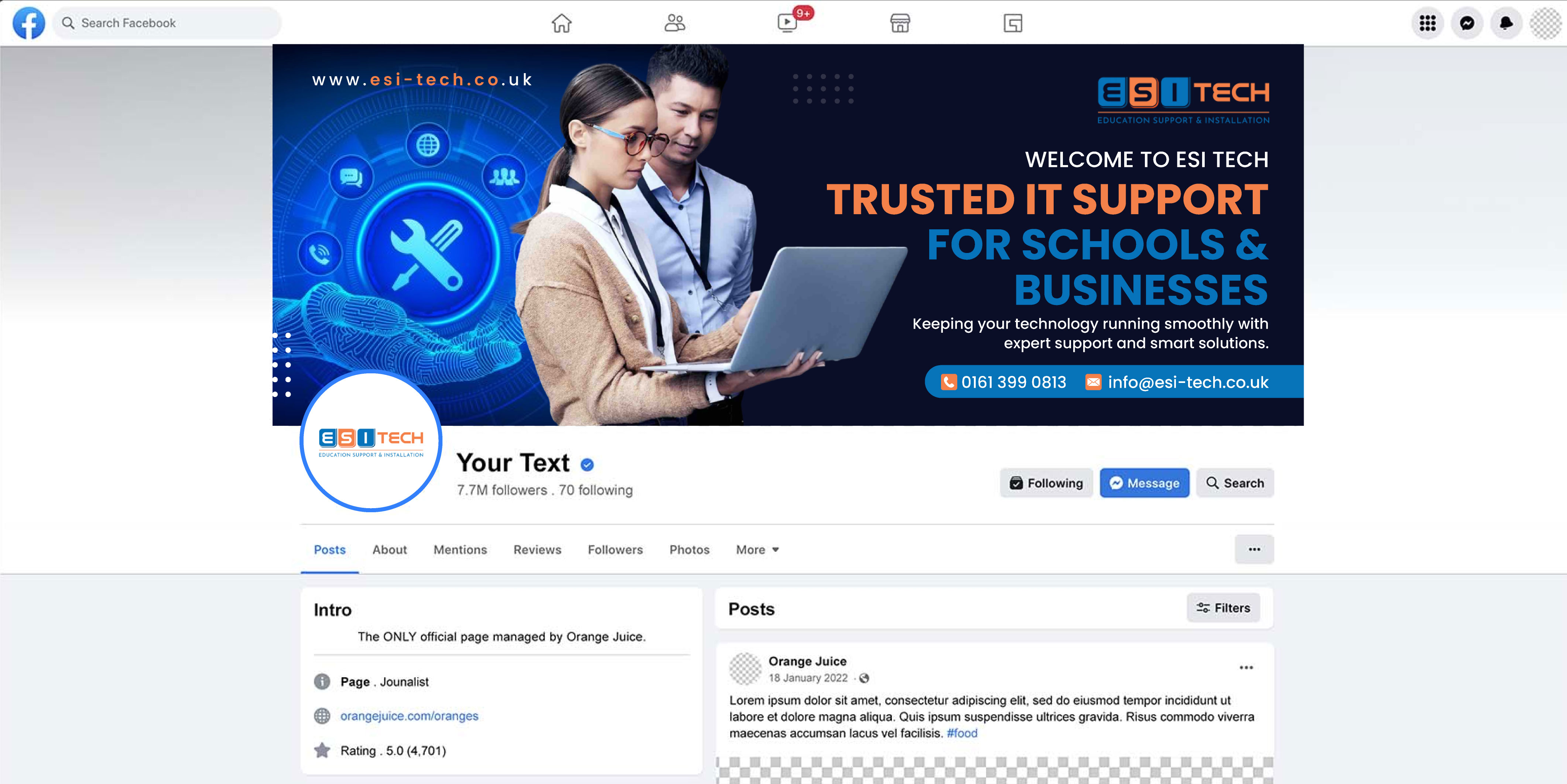 Facebook Design by artbitin for this project | Design #35590947