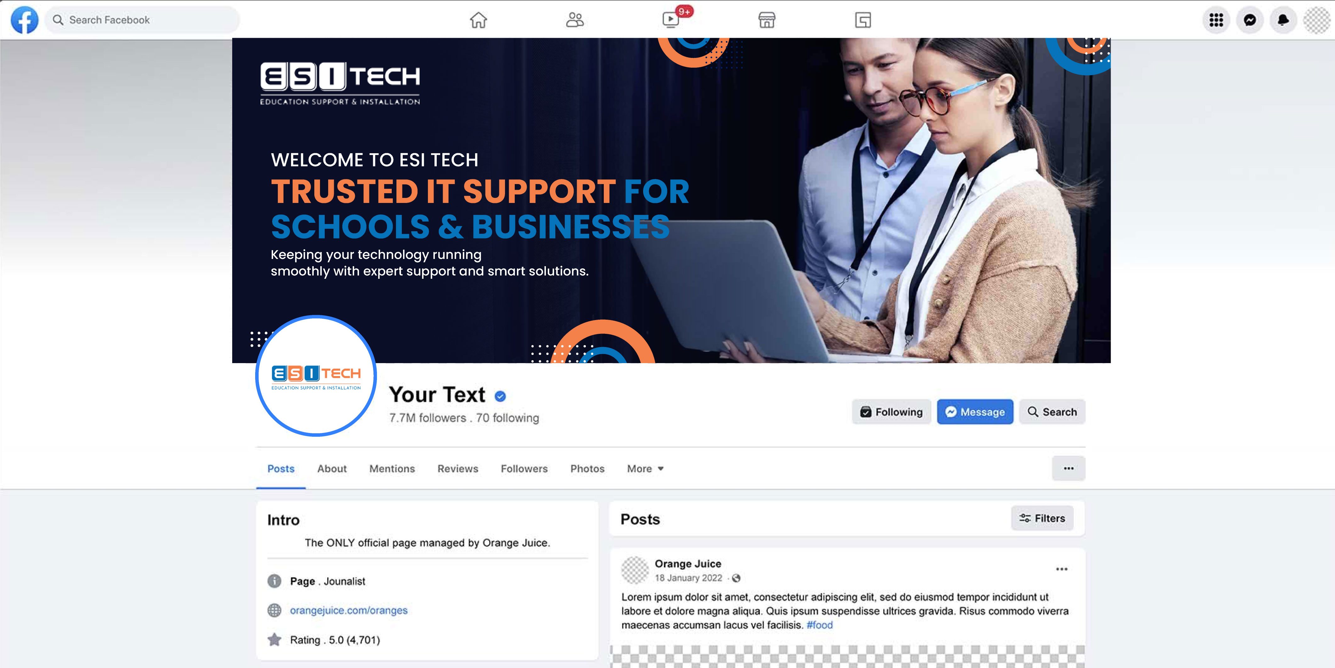 Facebook Design by artbitin for this project | Design #35590950