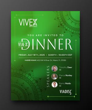 Corporate Dinner Invitation – Bold, Professional Look with Subtle Arabic Flair