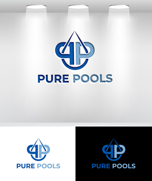 Logo Design by Mi Design1 for Pure Pools | Design: #35590495