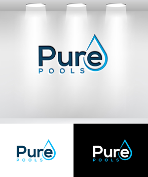 Logo Design by Mi Design1 for Pure Pools | Design: #35590517