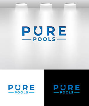Logo Design by Mi Design1 for Pure Pools | Design: #35590695