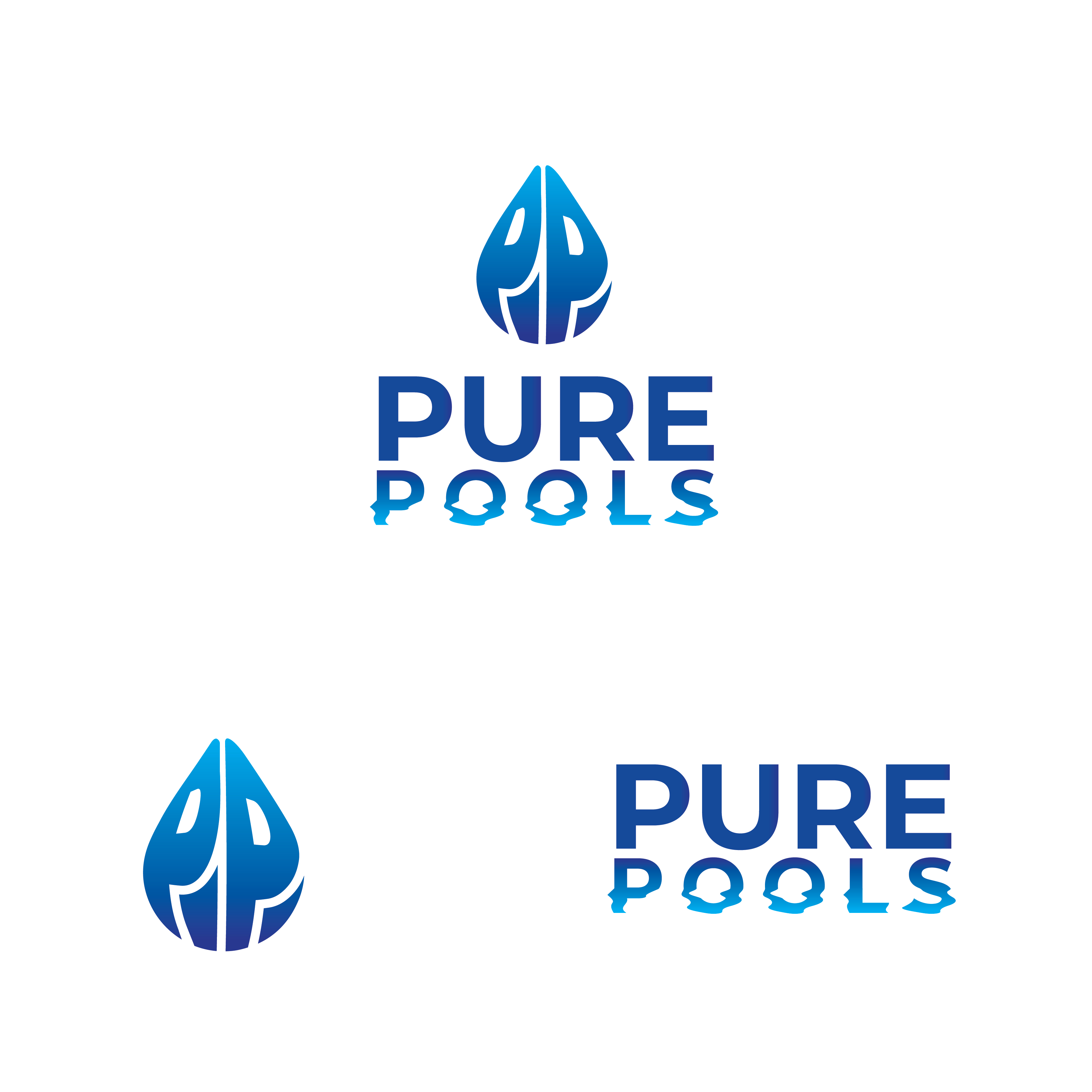 Logo Design by Designer Nayem for Pure Pools | Design #35589766