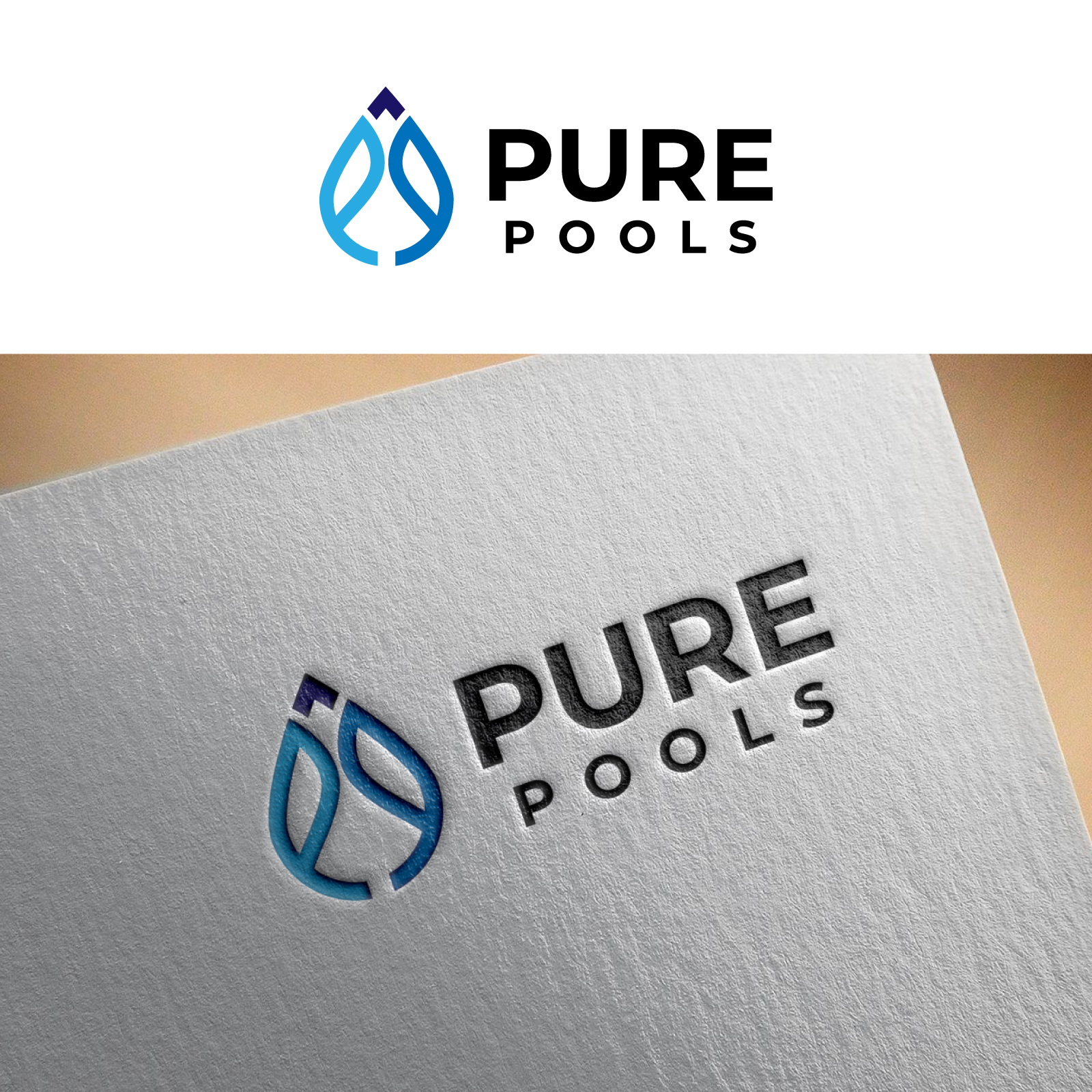 Diseño de Logo por Suvendu.S para Pure Pools | Diseño #35592632