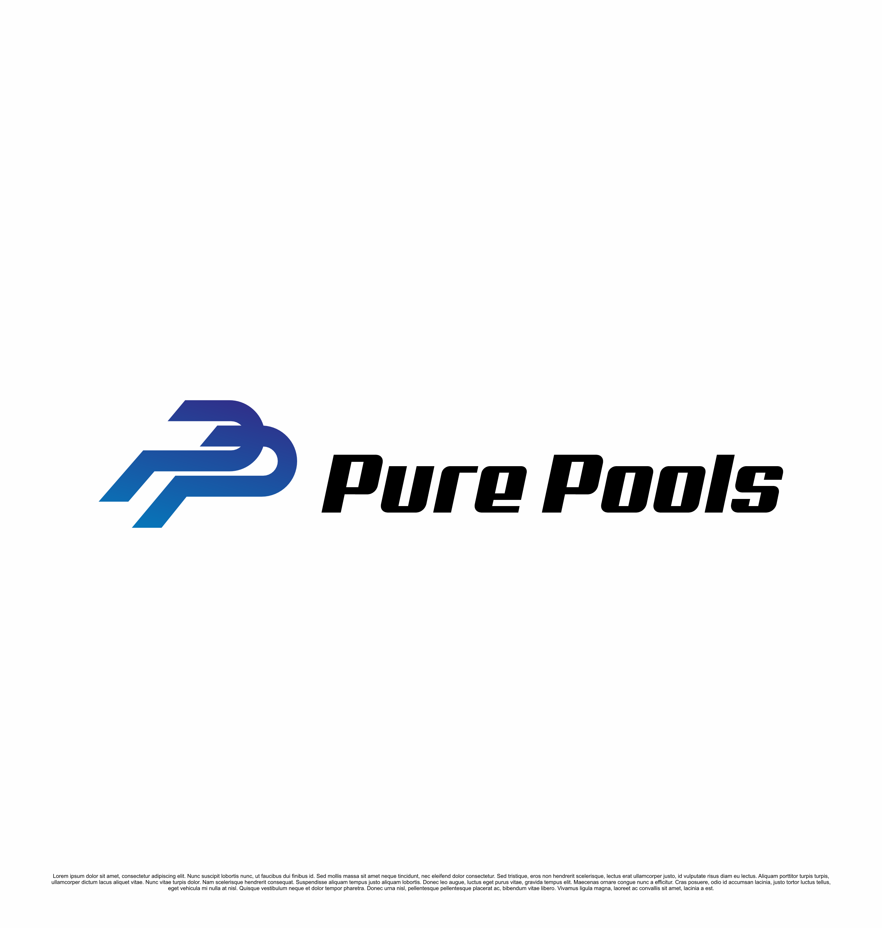 Logo Design by saesean for Pure Pools | Design #35590760