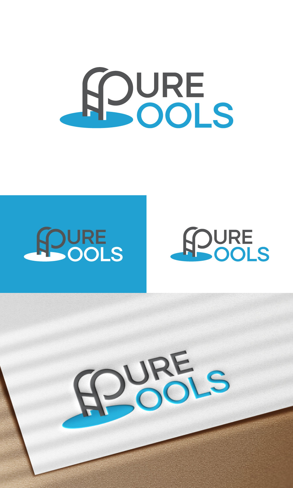 Logo Design by loveqis for Pure Pools | Design: #35591006