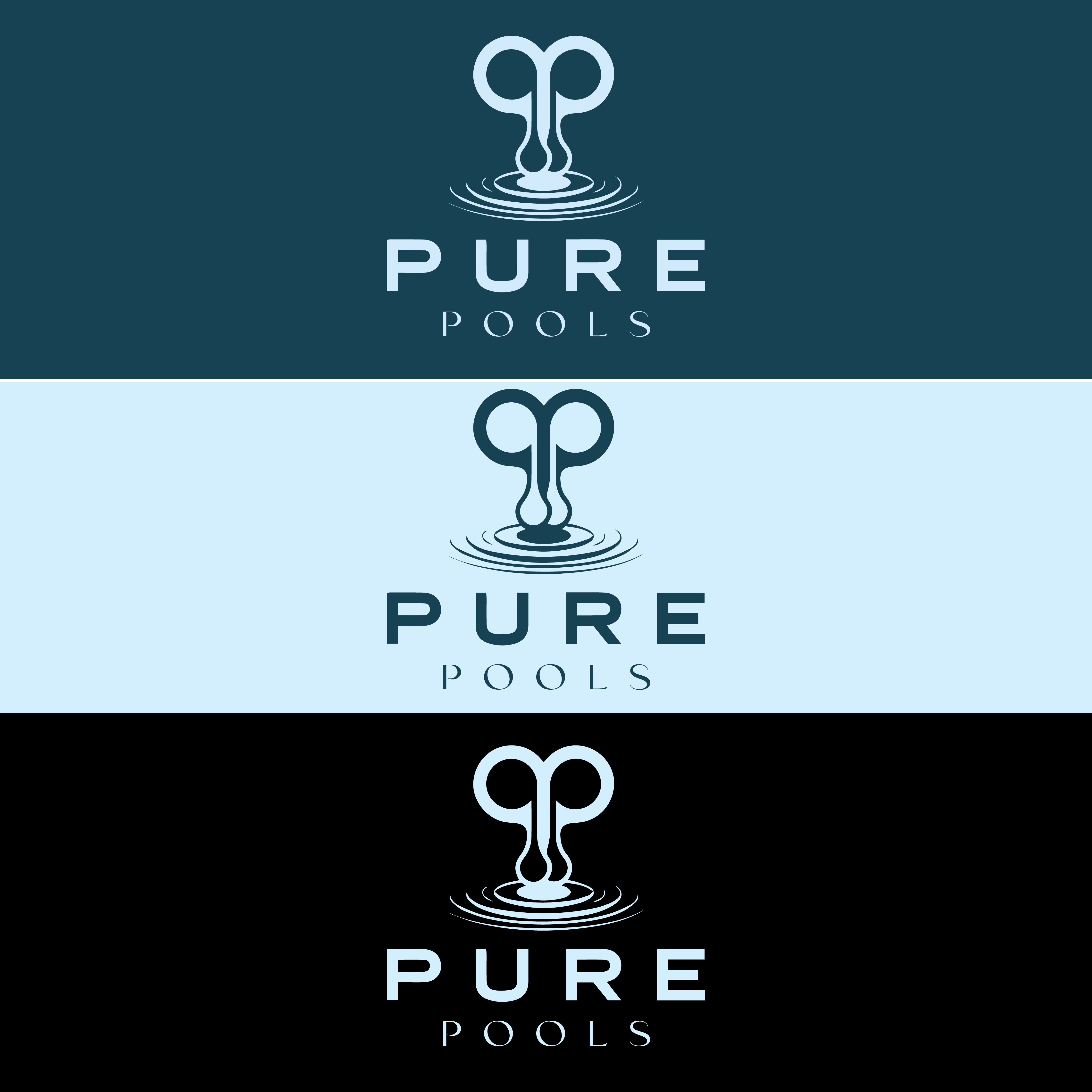 Logo-Design von Shariqology für Pure Pools | Design #35591424