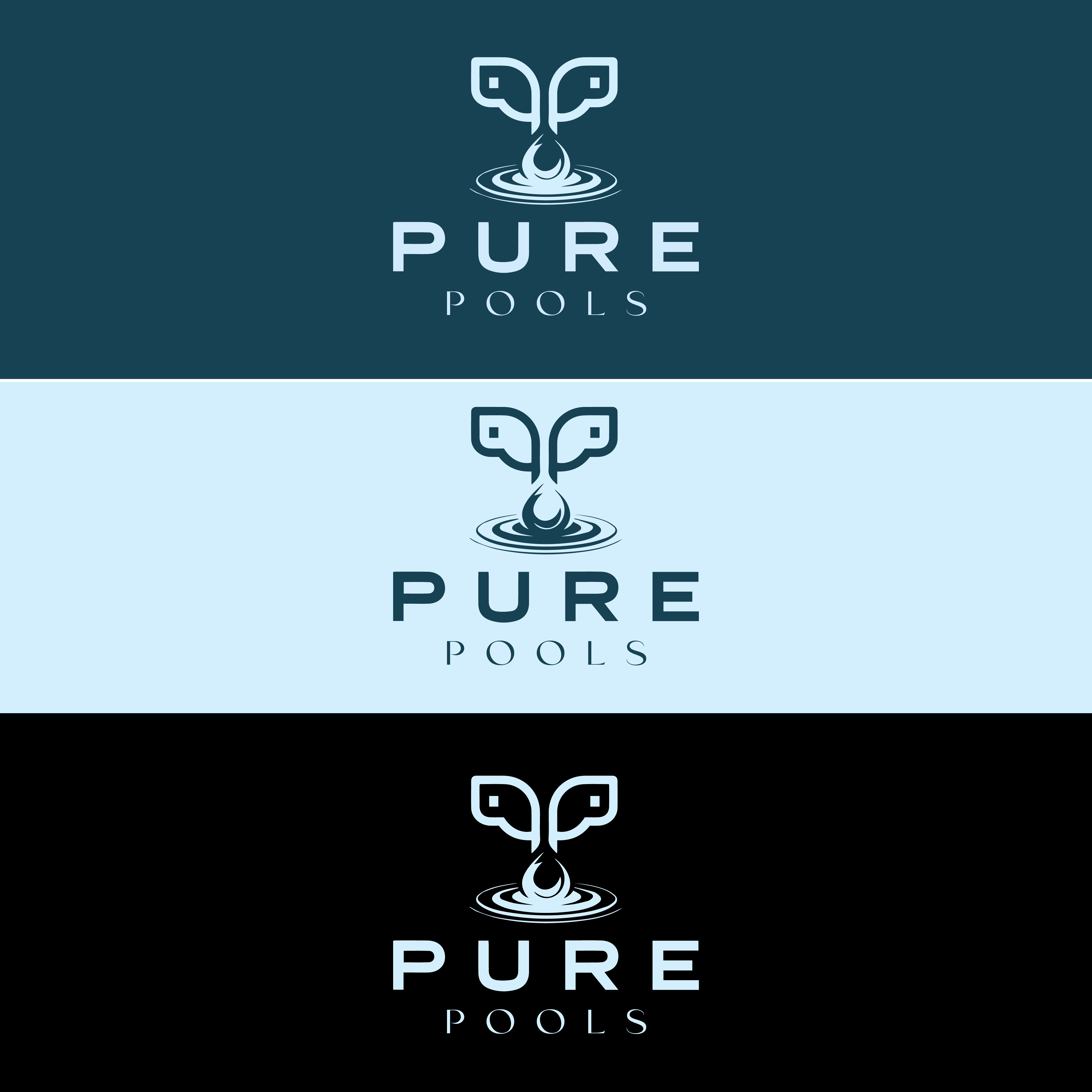 Logo-Design von Shariqology für Pure Pools | Design #35591432
