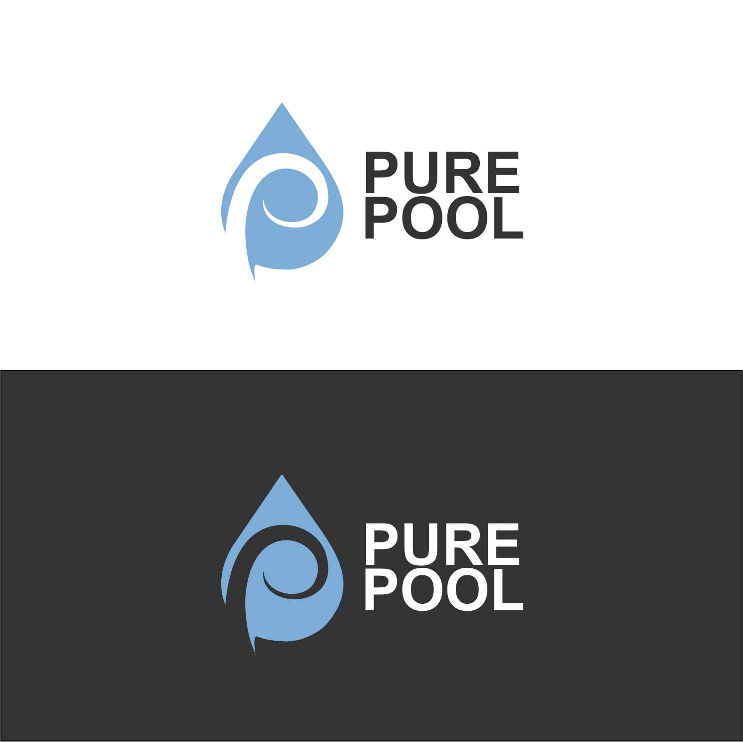 Logo Design by Rosadi 2 for Pure Pools | Design #35597012