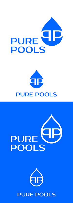 Logo Design by Oleksandr Tovarkov for Pure Pools | Design: #35592383