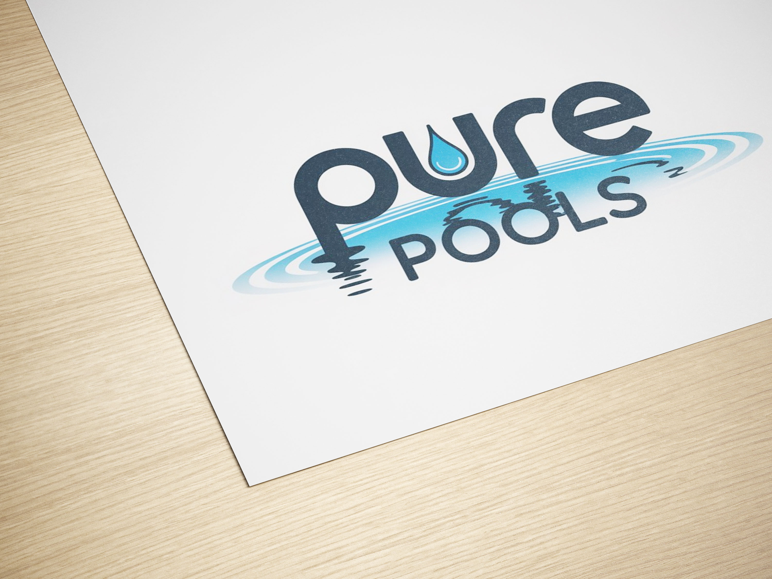 Logo Design by D -lara seen for Pure Pools | Design #35592456