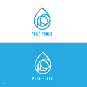 Logo Design by Sujit Banerjee for Pure Pools | Design: #35593064