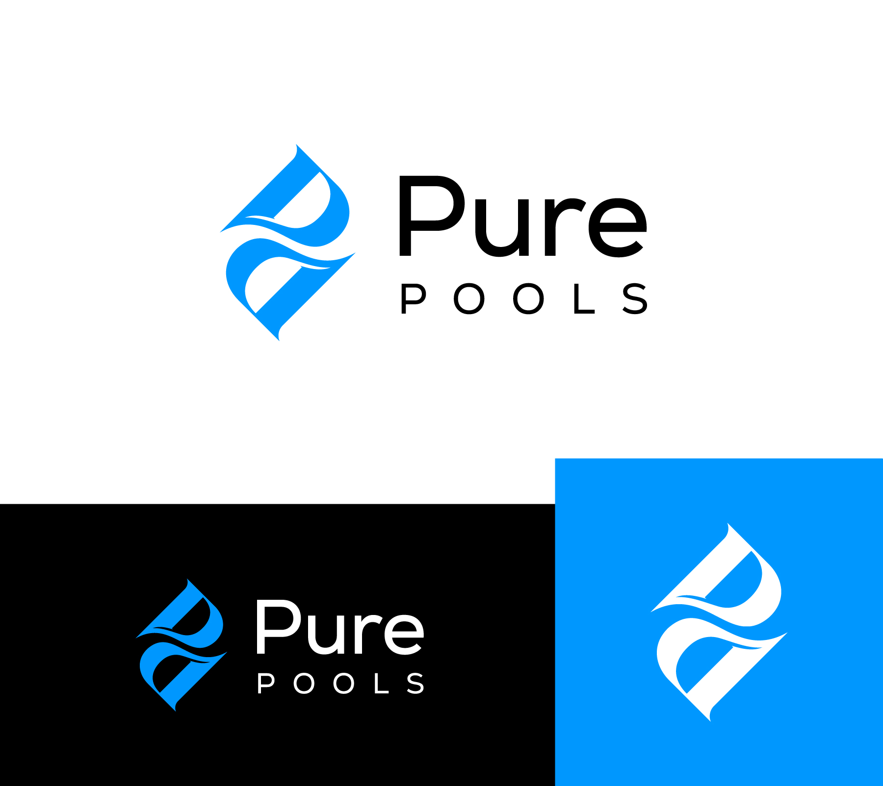 Logo Design by debdesign for Pure Pools | Design #35599802
