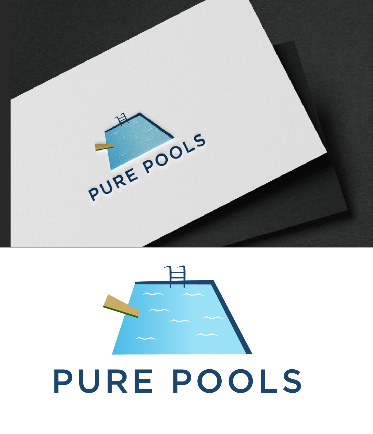 Logo Design by fly  design for Pure Pools | Design #35593948