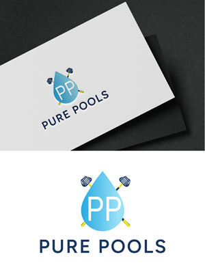 Logo Design by fly  design for Pure Pools | Design: #35593949