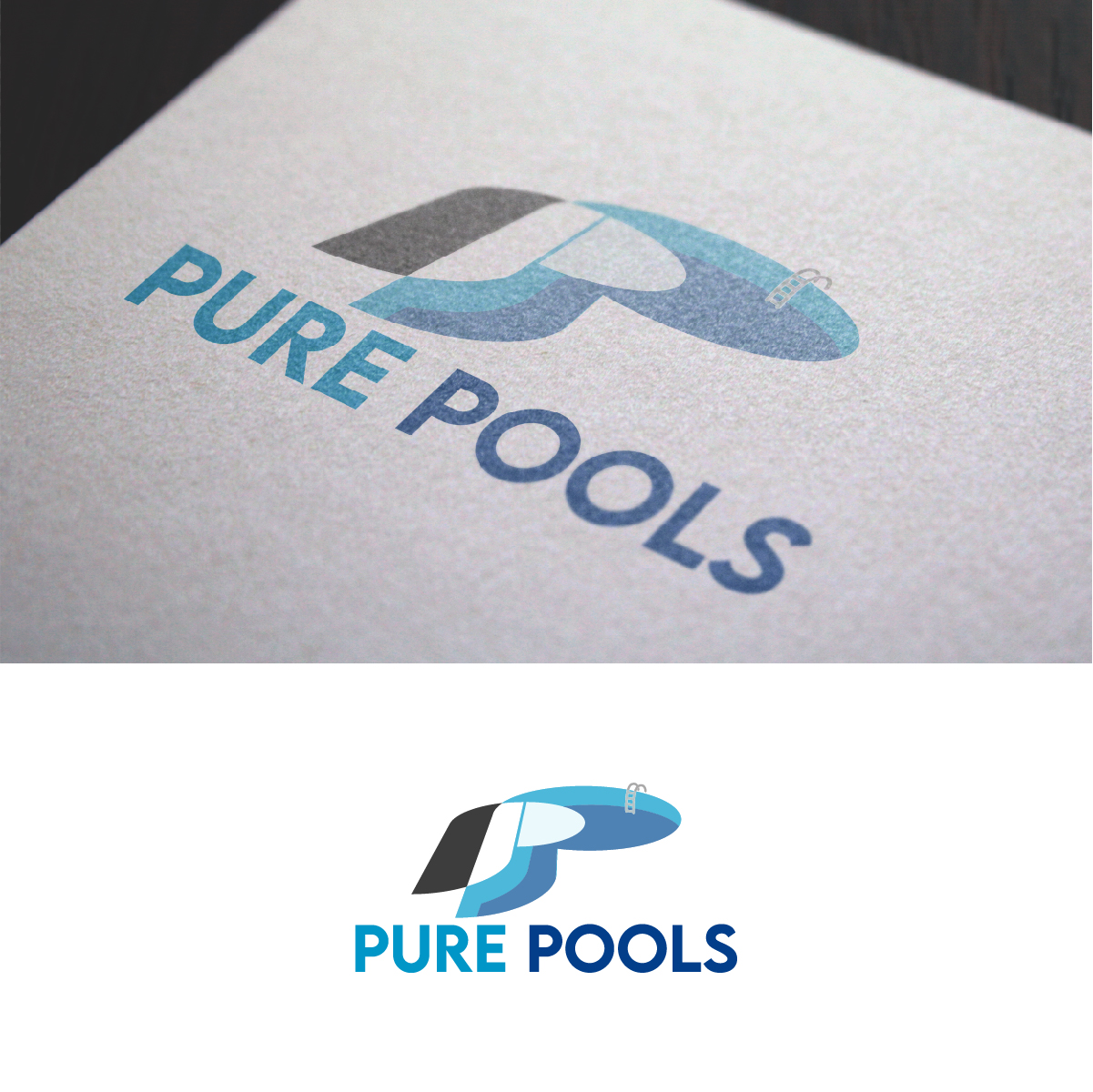 Logo Design by fly  design for Pure Pools | Design #35596892