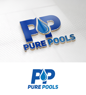Logo Design by Impressive Designs for Pure Pools | Design: #35593133
