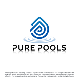 Diseño de Logo por Aryodesigns para Pure Pools | Diseño: #35603354