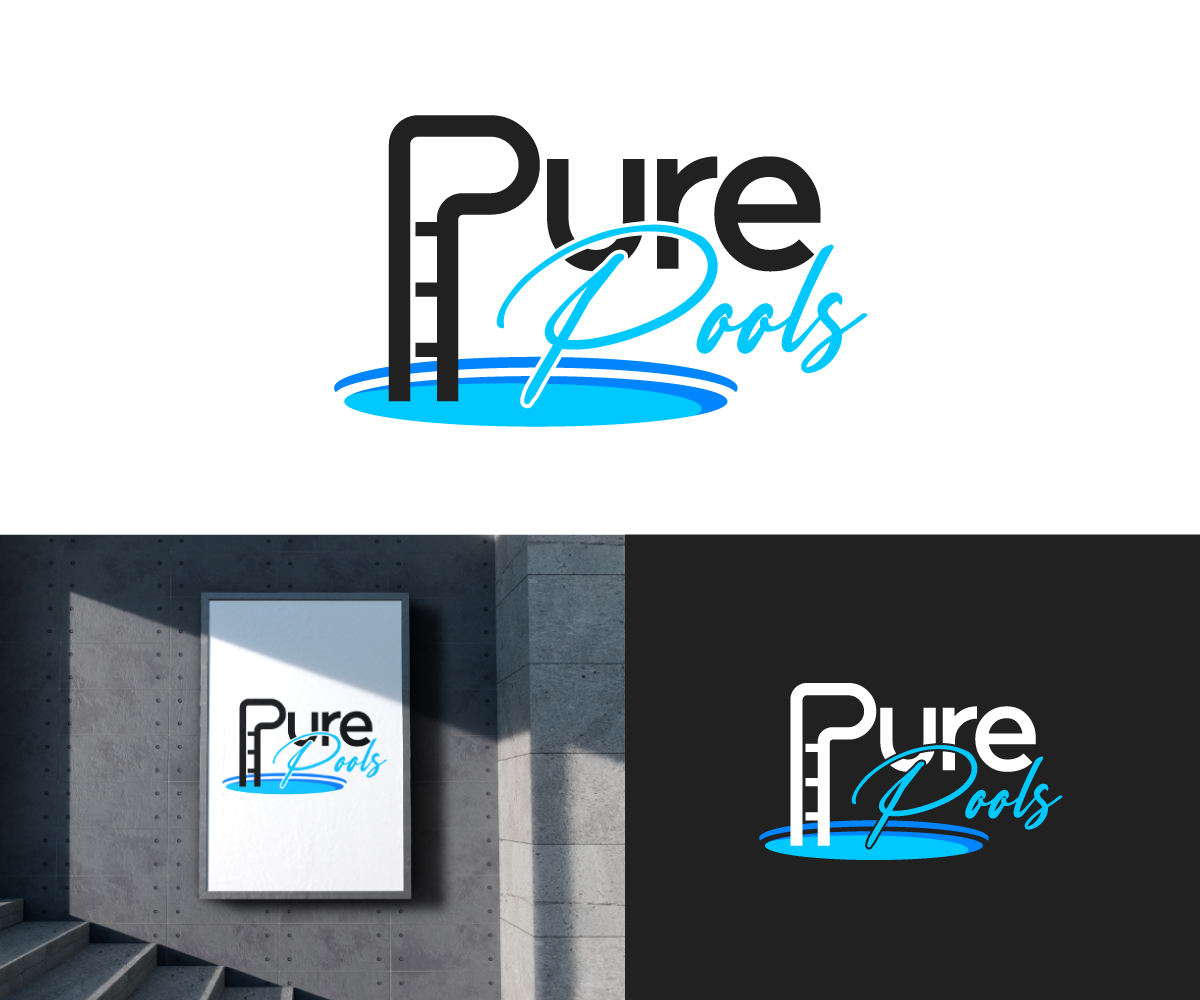 Logo Design by Ansh Design for Pure Pools | Design #35593594