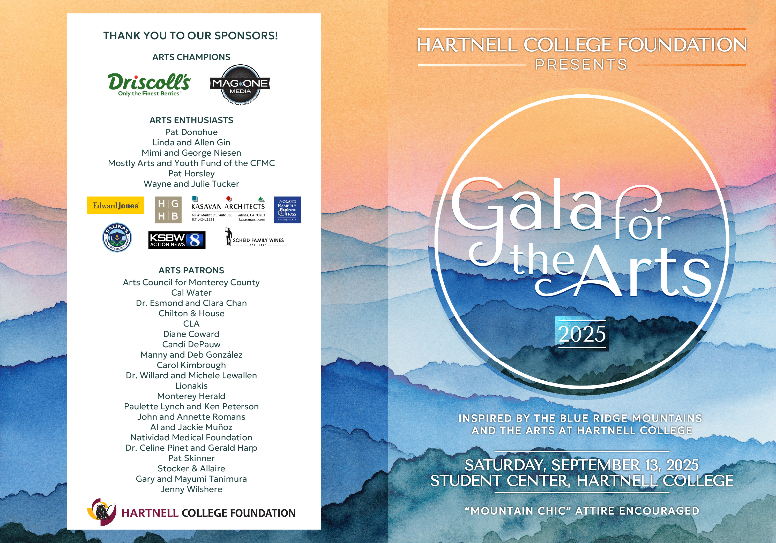 Invitation Design by Franabanana for Hartnell College Foundation | Design #35776657