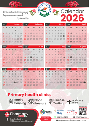 Pharmacy at Spar - Peoples pharmacy calendar