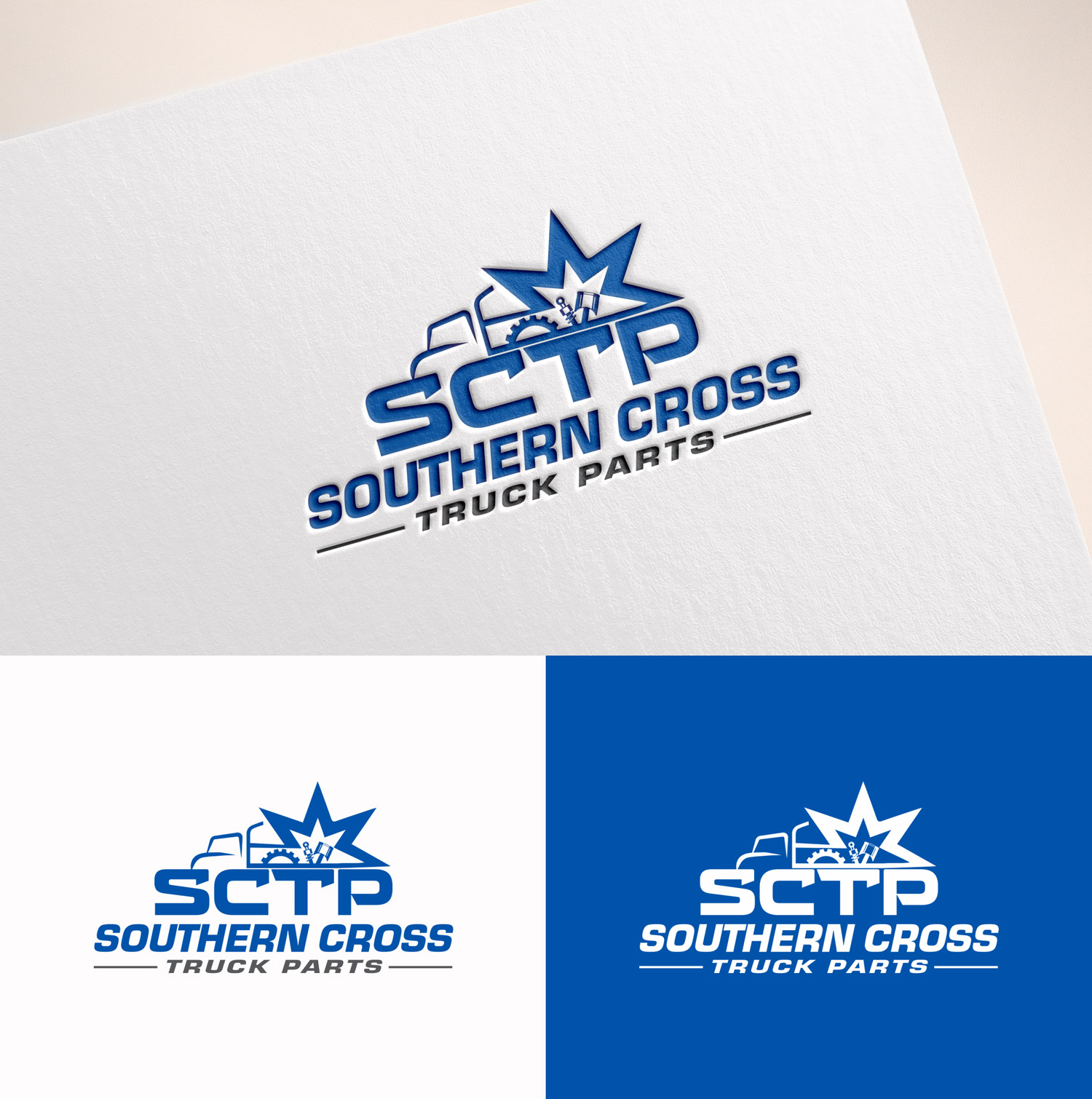 Logo Design by M Art & Design for Southern Cross Truck Parts | Design #35611133