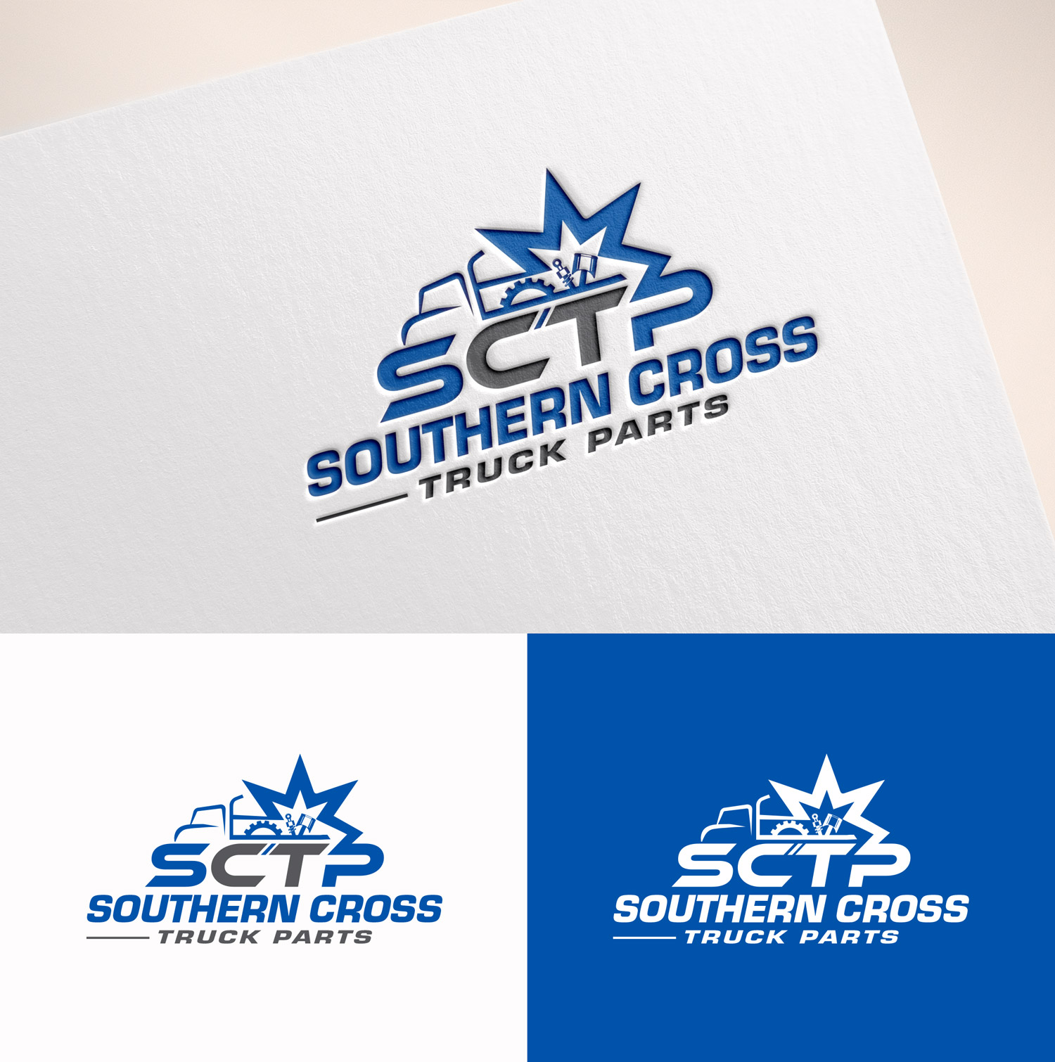 Logo Design by M Art & Design for Southern Cross Truck Parts | Design #35611428