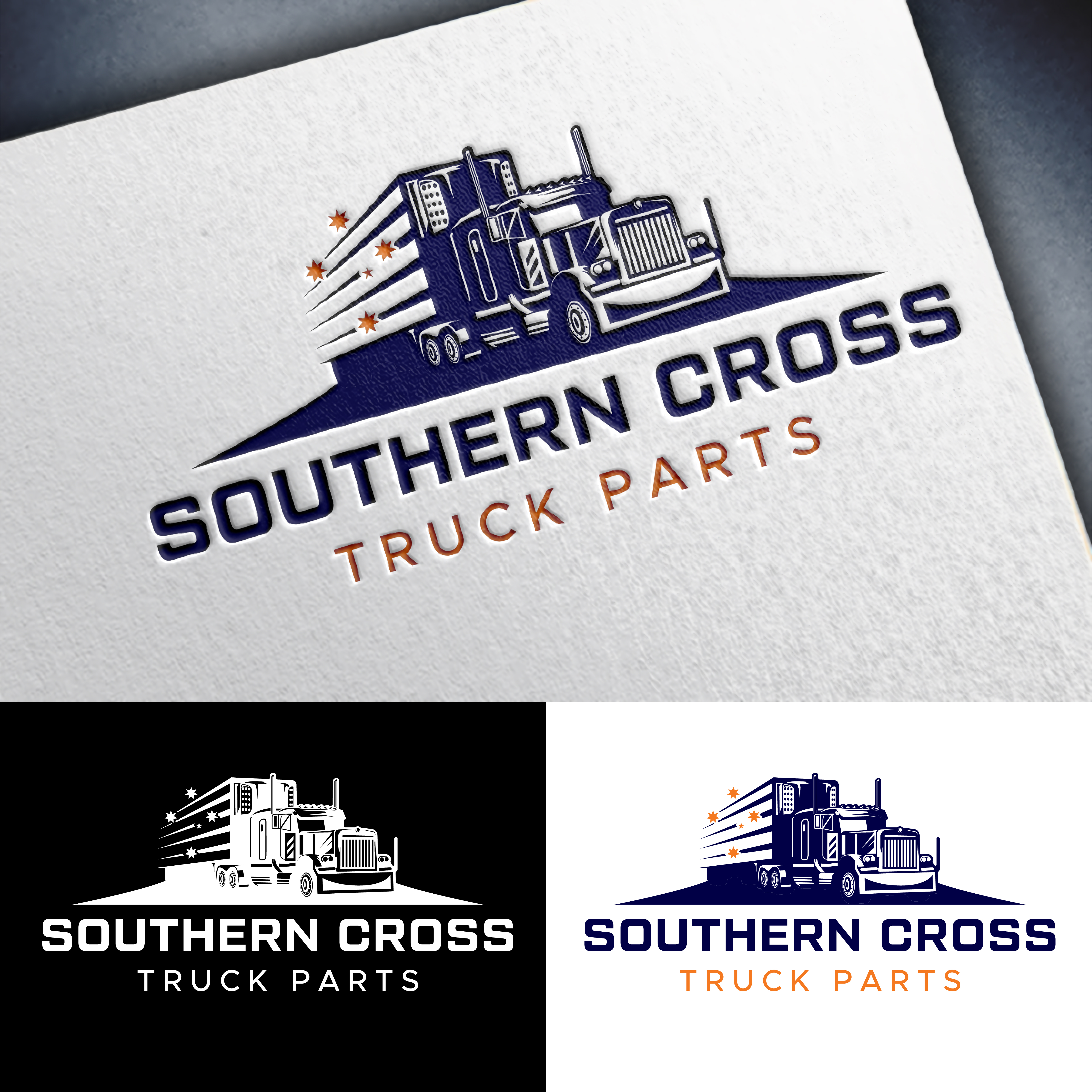 Logo-Design von John Mark Arts für Southern Cross Truck Parts | Design #35611820