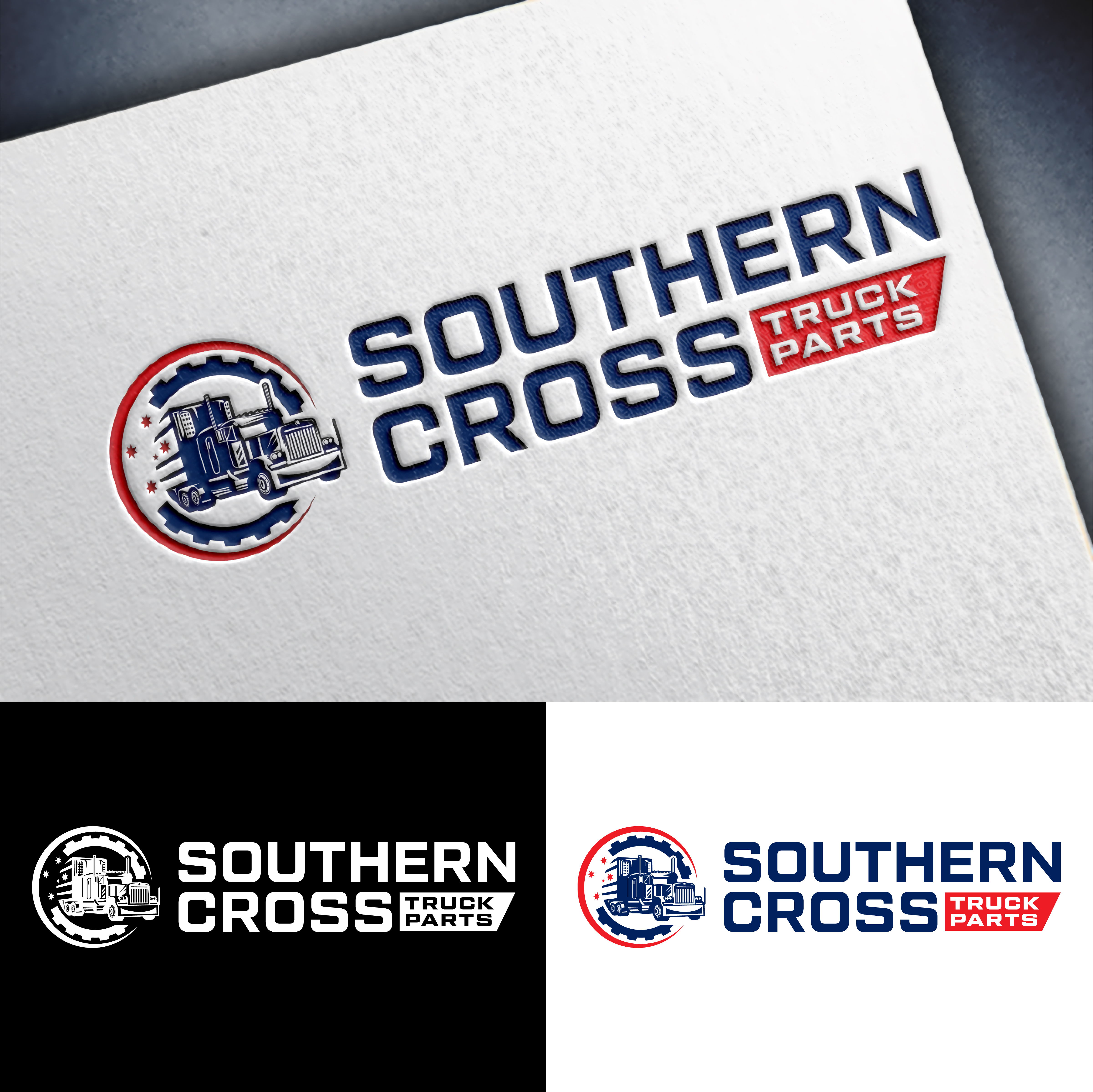 Logo-Design von John Mark Arts für Southern Cross Truck Parts | Design #35611906