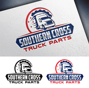 Logo Design by John Mark Arts for Southern Cross Truck Parts | Design: #35612657