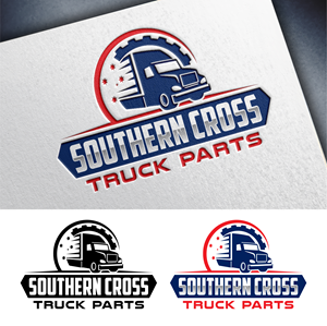 Logo Design by John Mark Arts for Southern Cross Truck Parts | Design: #35612658