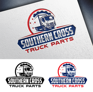 Logo Design by John Mark Arts for Southern Cross Truck Parts | Design: #35627844