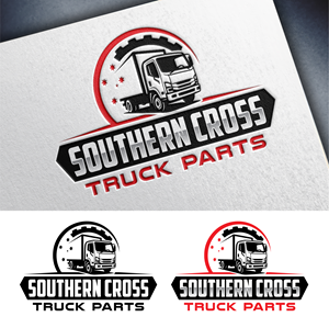 Logo Design by John Mark Arts for Southern Cross Truck Parts | Design: #35630208