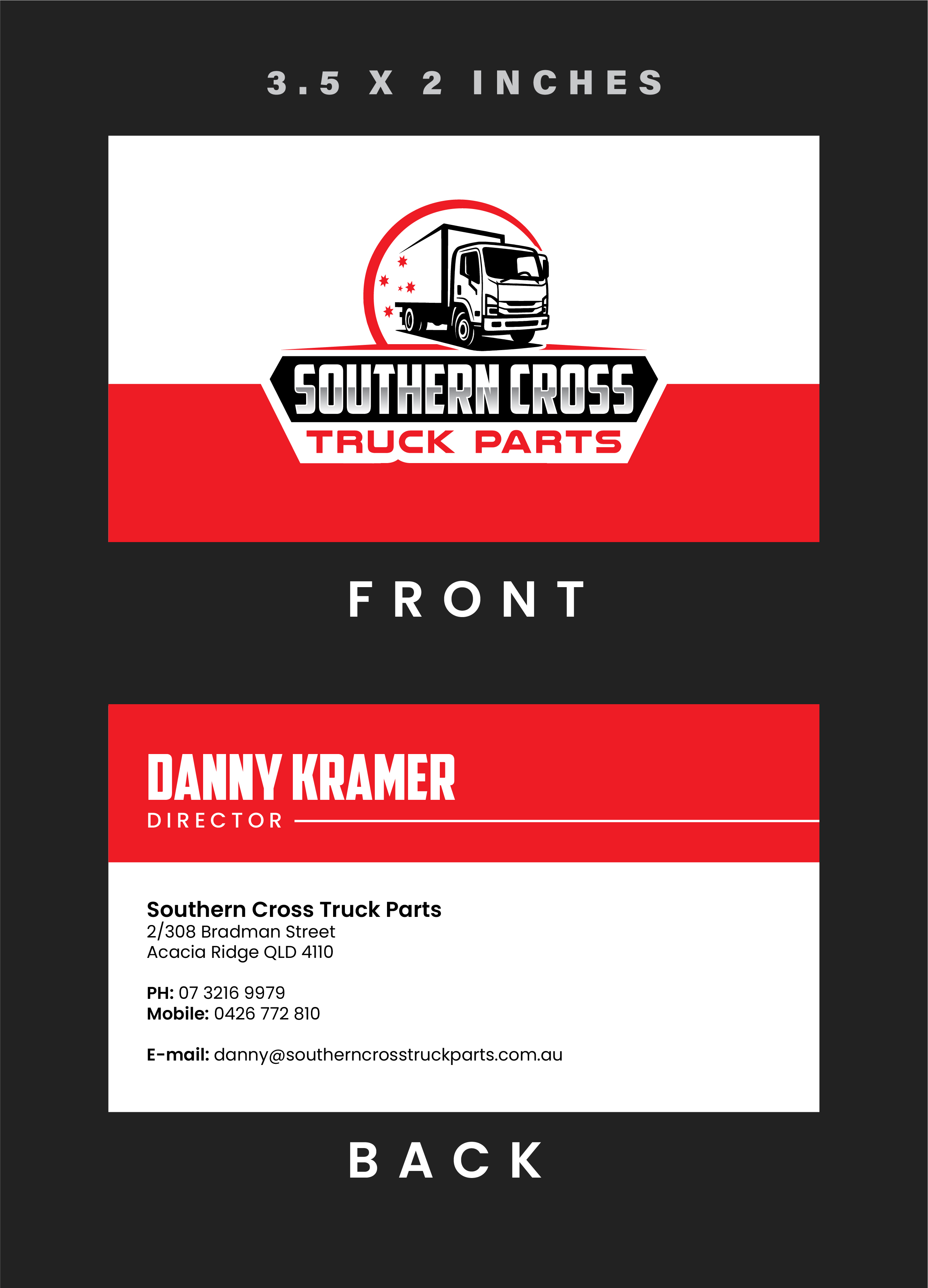 Logo Design by John Mark Arts for Southern Cross Truck Parts | Design #35631140
