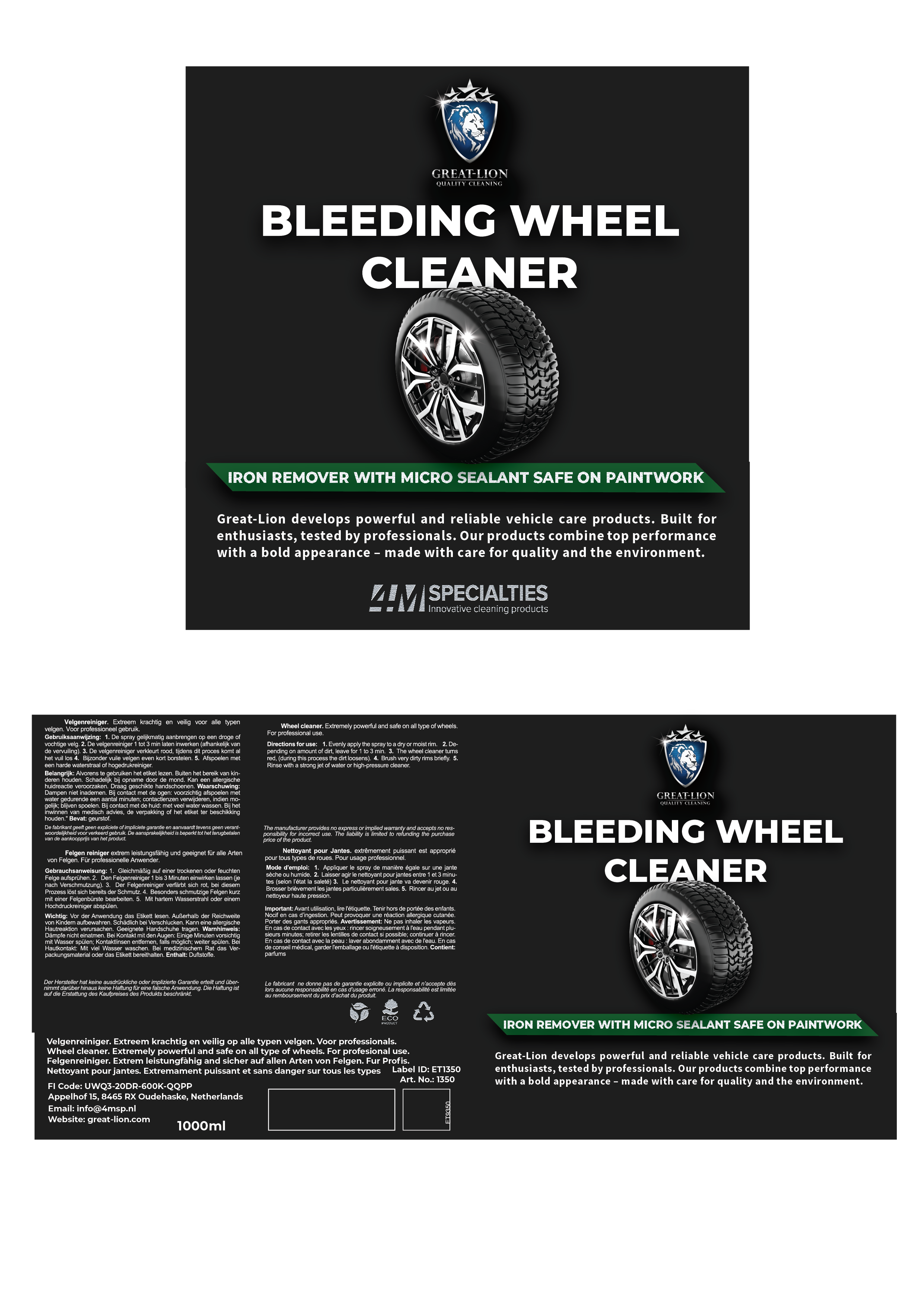 Label Design by LauraIonita for 4M Specialties | Design #35723977