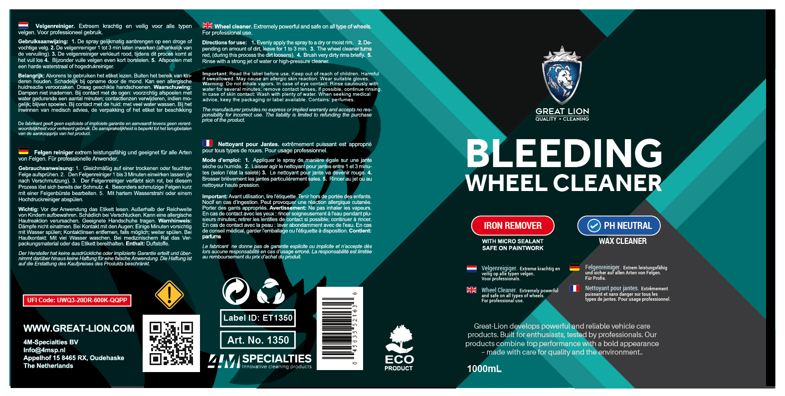 Label Design by Javelin Studio for 4M Specialties | Design #35686220