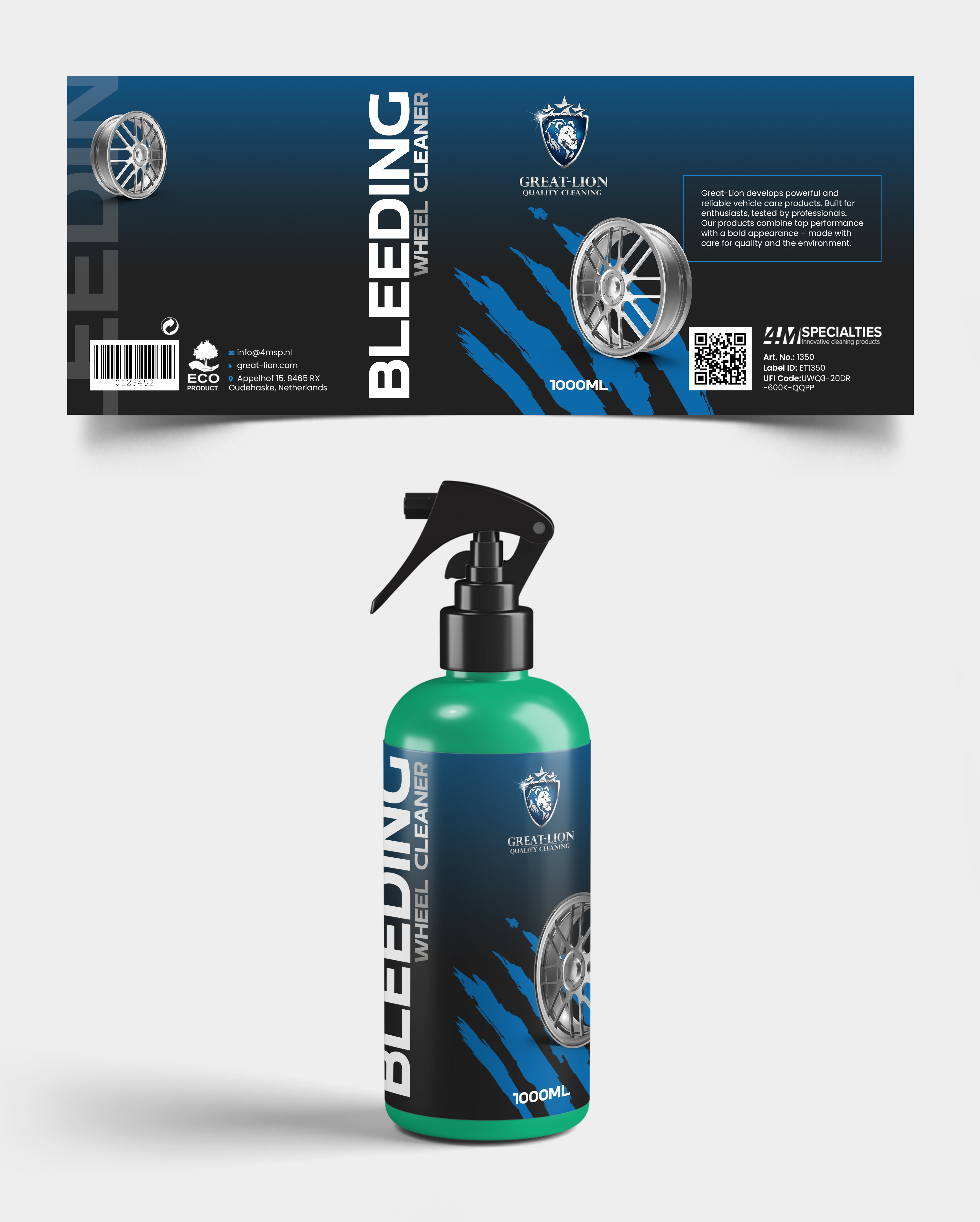 Etikett-Design von Graphic Guy für 4M Specialties | Design #35642644