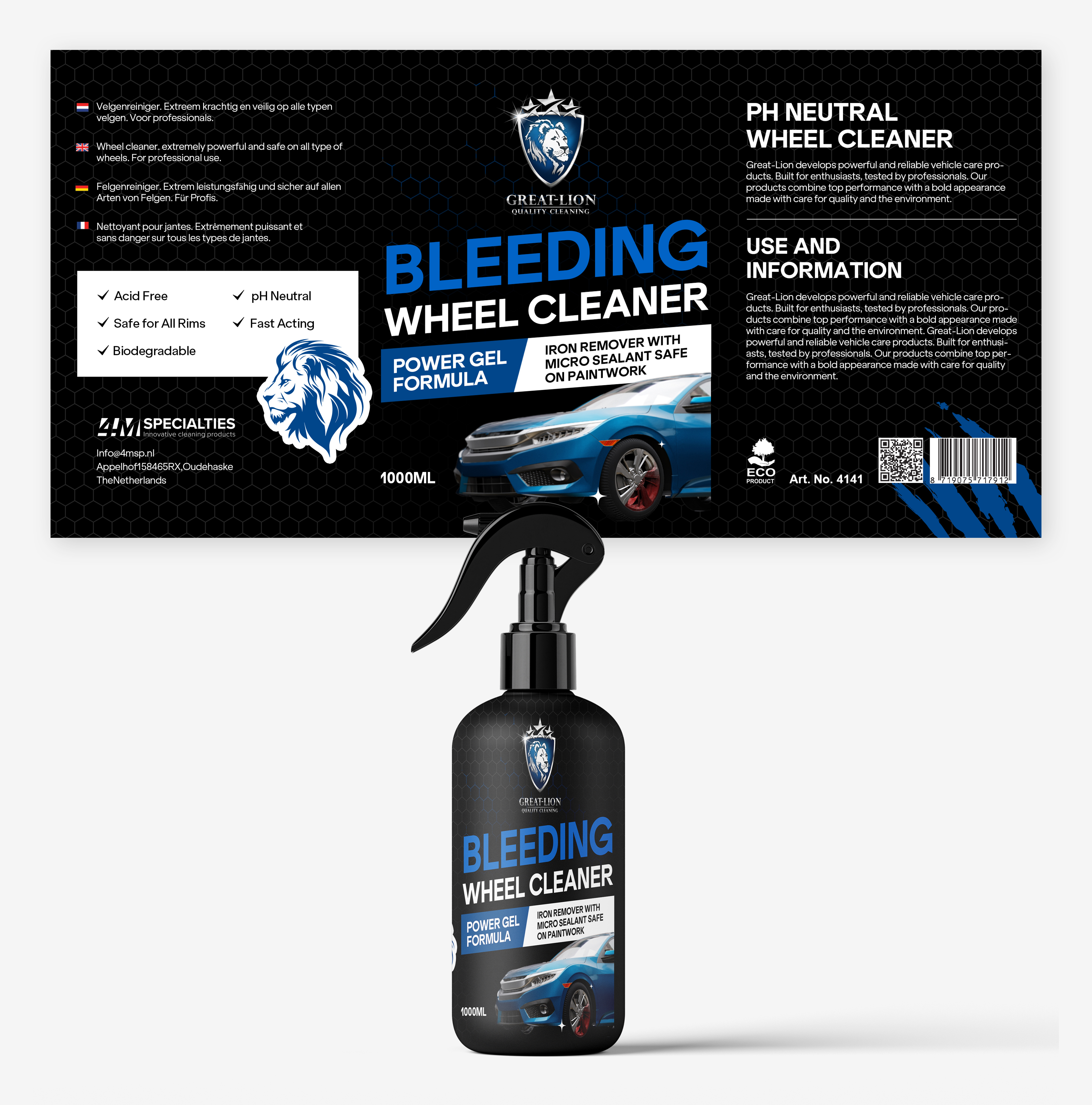 Diseño de Etiqueta por Graphic Guy para 4M Specialties | Diseño #35668602